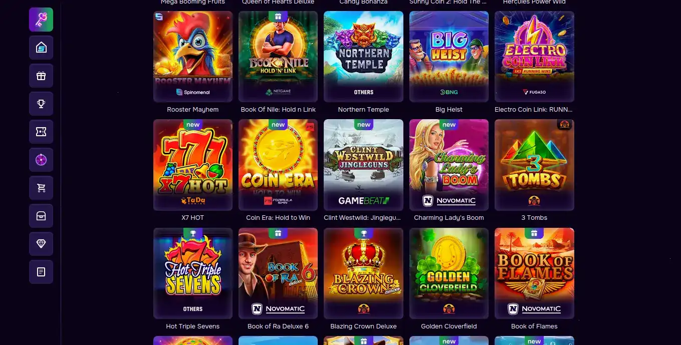 Интерфейс кассы Lex Casino